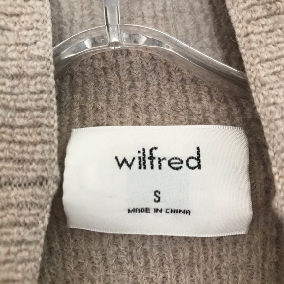 WILFRED ARITZIA MONTPELLIER TAN MOCK NECK SWEATER - Picture 9 of 16